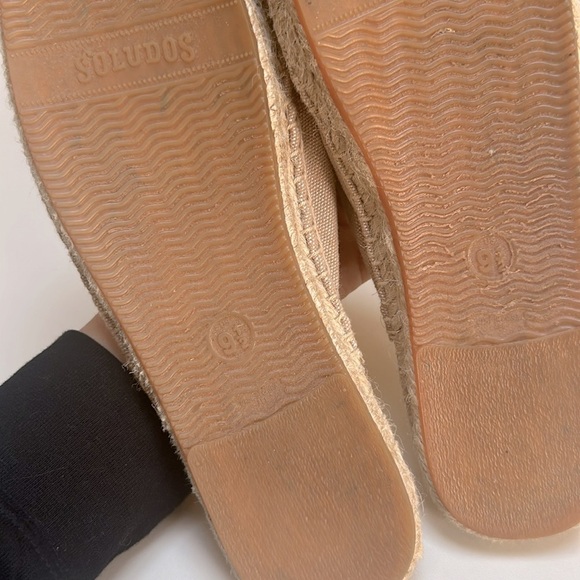 ASOS Soludos Beige Espadrille Mules With Bee Embroidery SIZE 9.5 - Picture 8 of 9